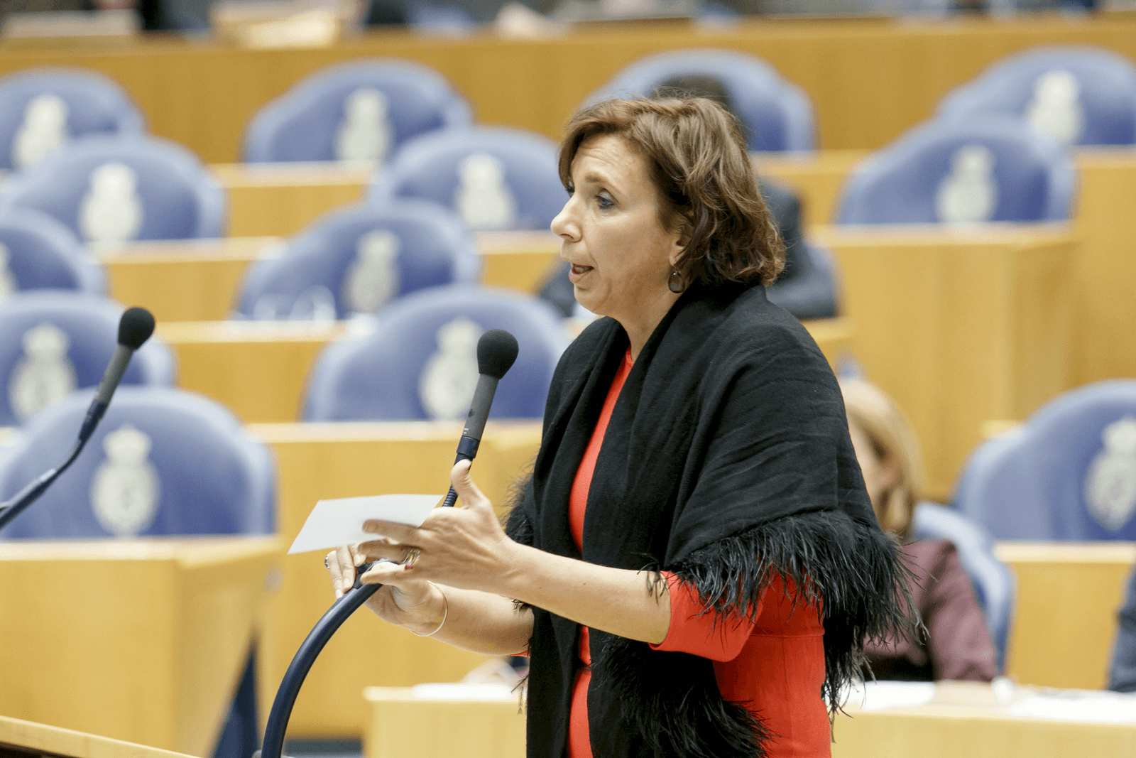 VVD-Kamerlid Helma Lodders: "Dit is echt de wereld op zijn kop!"</p> <p><em>Foto: Roel Dijkstra</em>