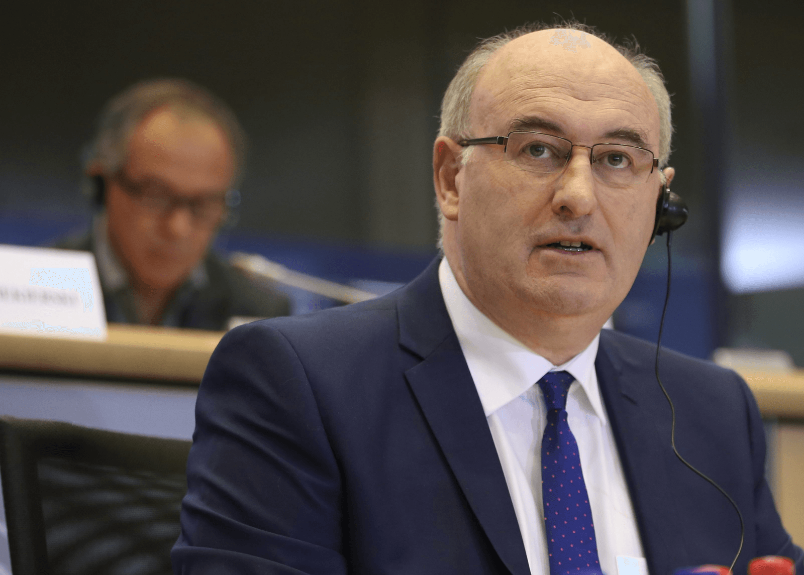 VS doet nauwelijks concessies op landbouwdossier, vindt Eurocommissaris Phil Hogan.</p> <p><em>Foto: ANP</em>