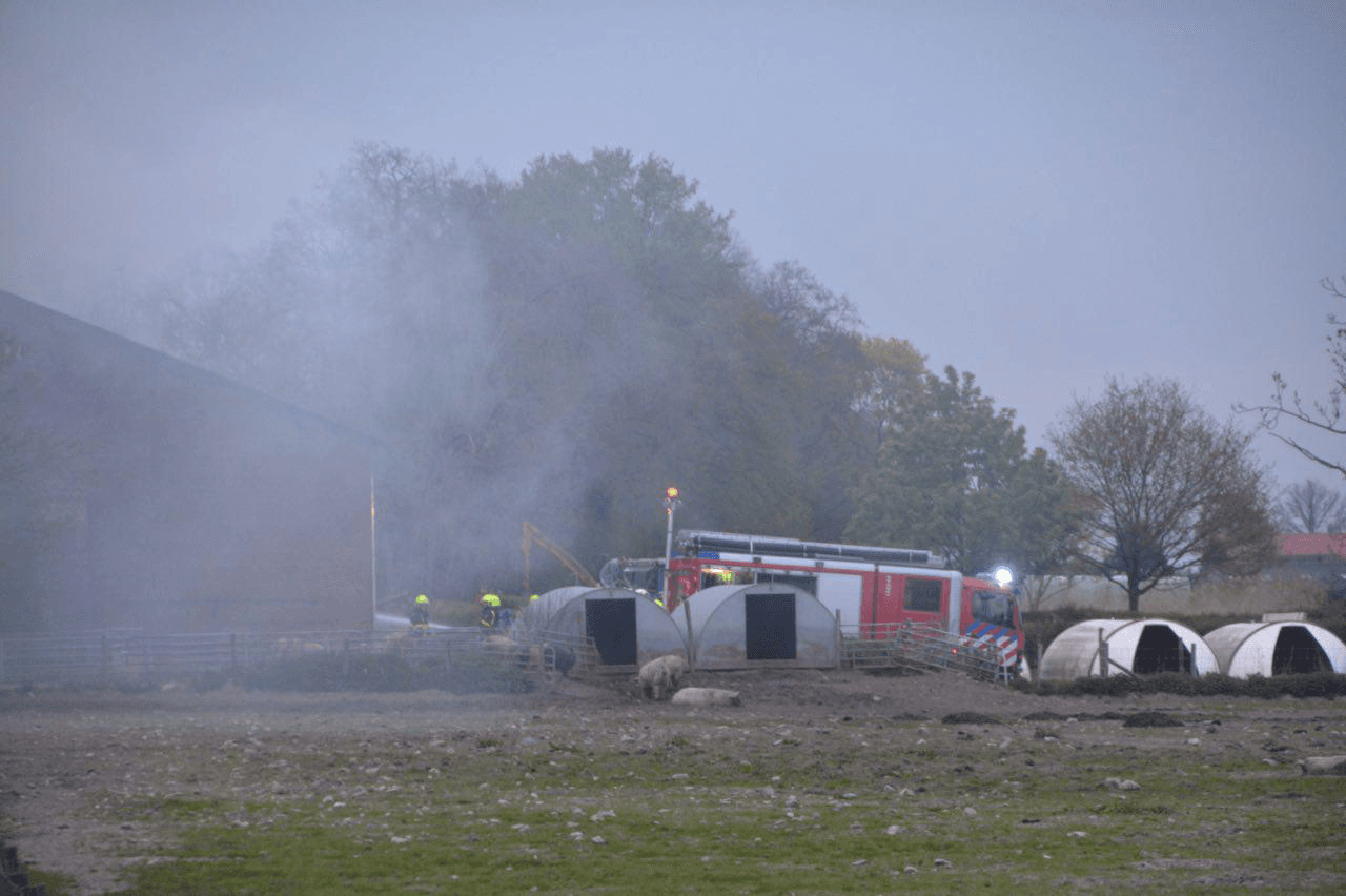 Tonnen schade door brand Livar