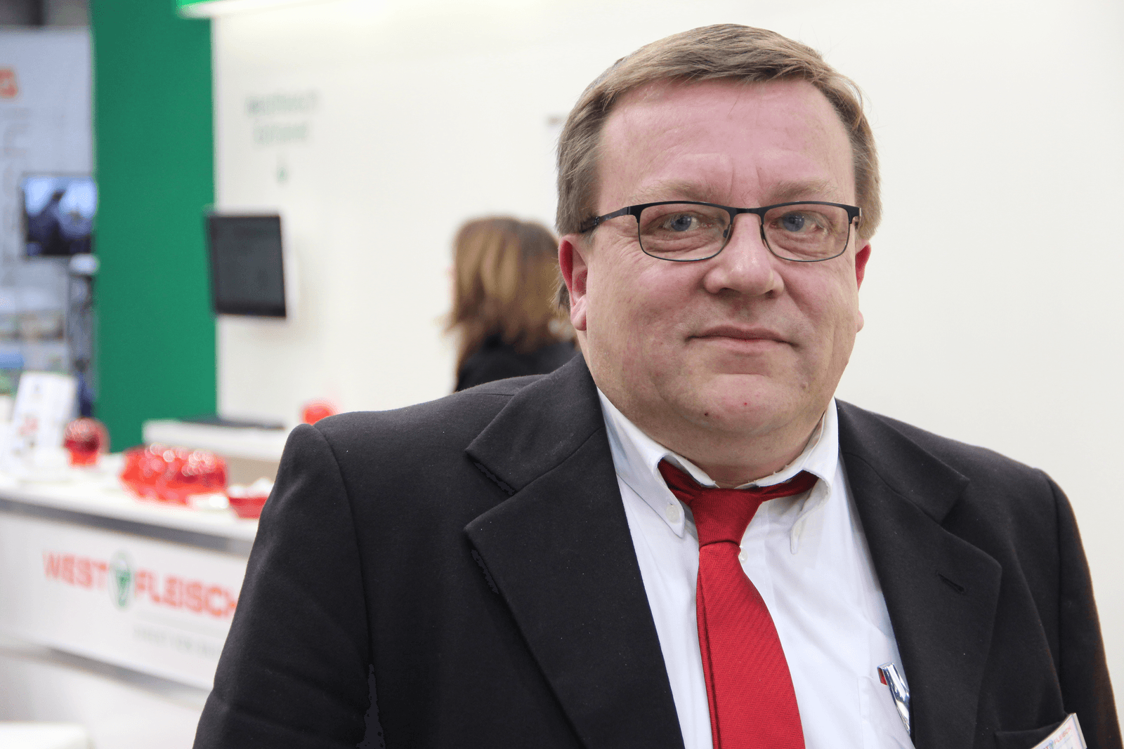 Martin Föcking werkt voor Nutzviehzentrum Nienberge van Westfleisch.<br /><em>Foto: Kees van Dooren</em>