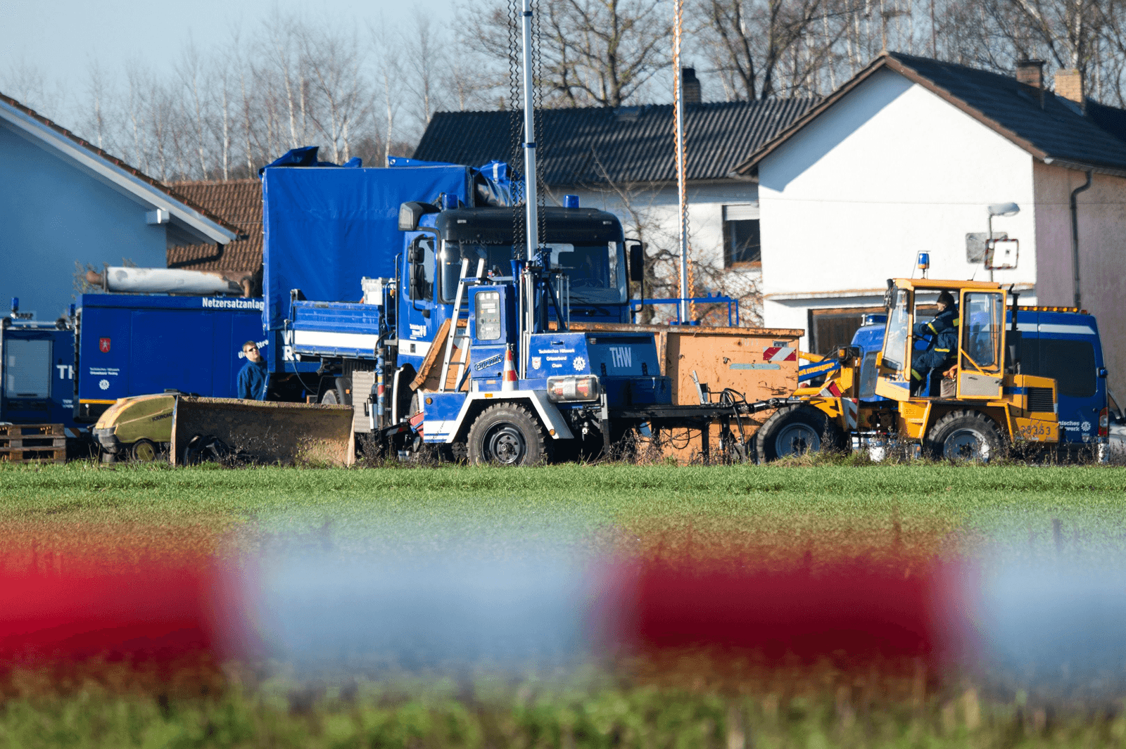 Ruimingen op een pluimveebedrijf in het Duitse Roding tijdens een vogelgriepuitbraak eerder deze maand. Foto: ANP