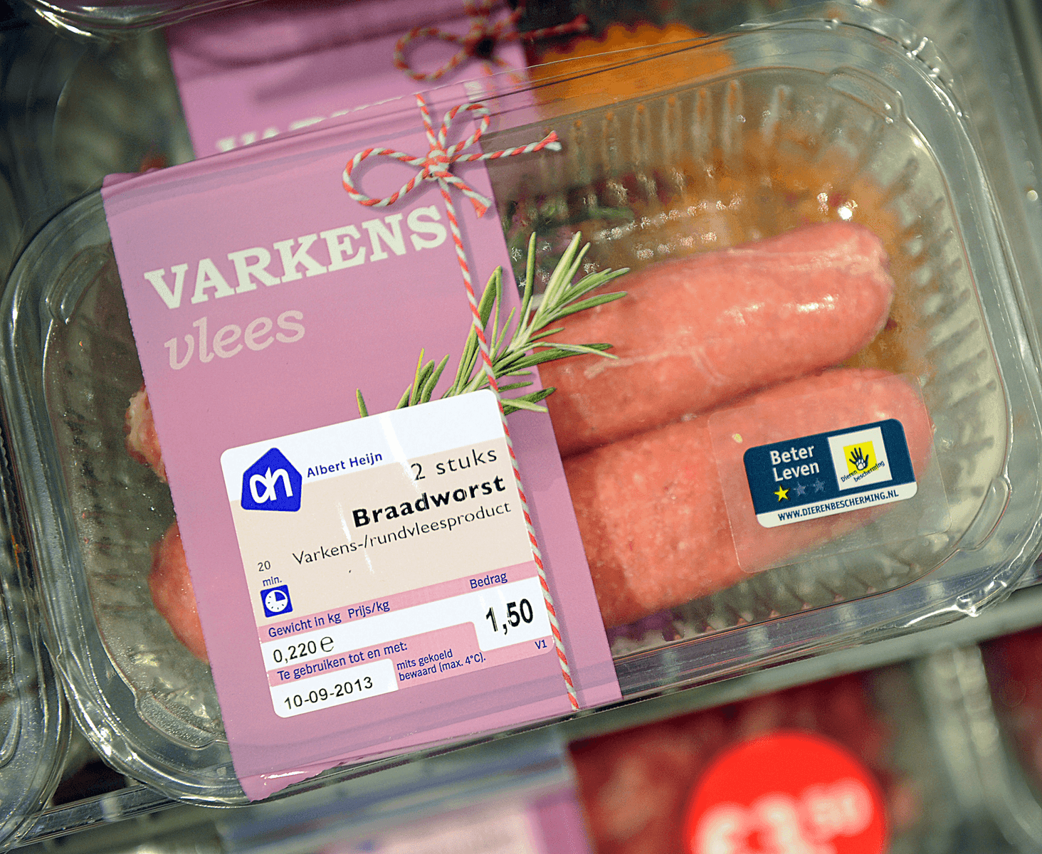 Varkensvlees met het Beter Leven-keurmerk. Foto: ANP