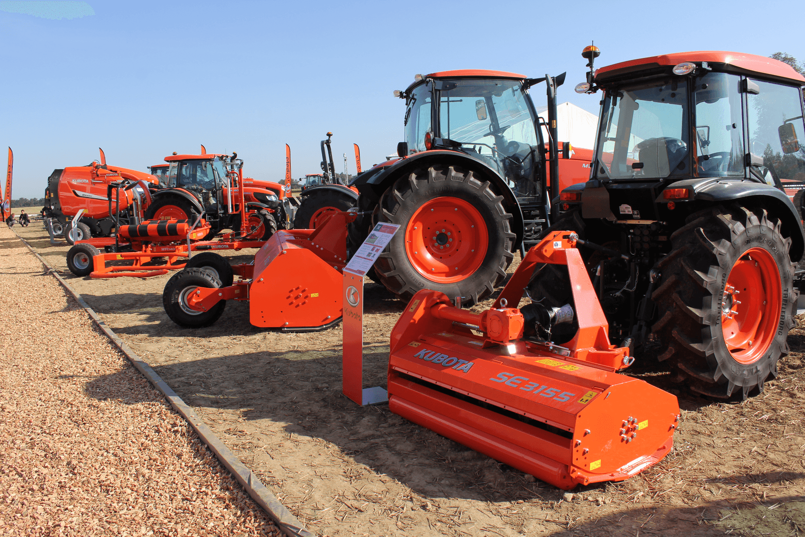 Kubota-werktuigen gefaseerd in Nederland