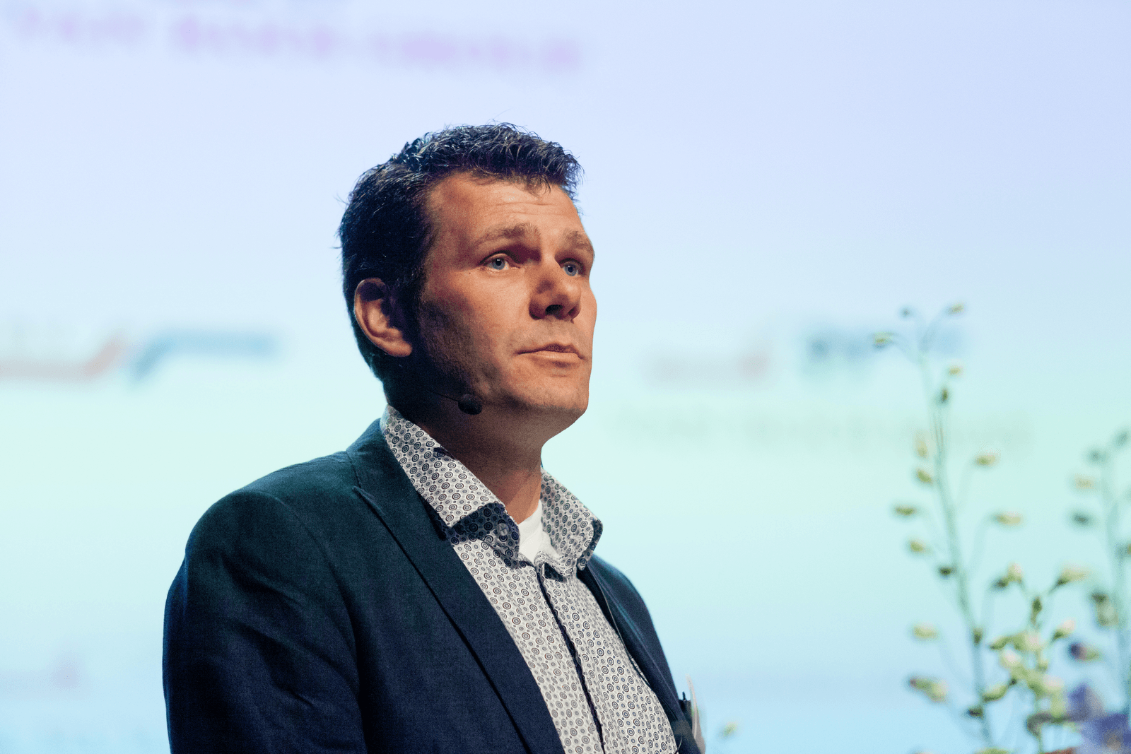 Addy van Rooi tijdens het Boerderij-symposium Ondernemen in de Varkenshouderij. Foto: Joris Telders