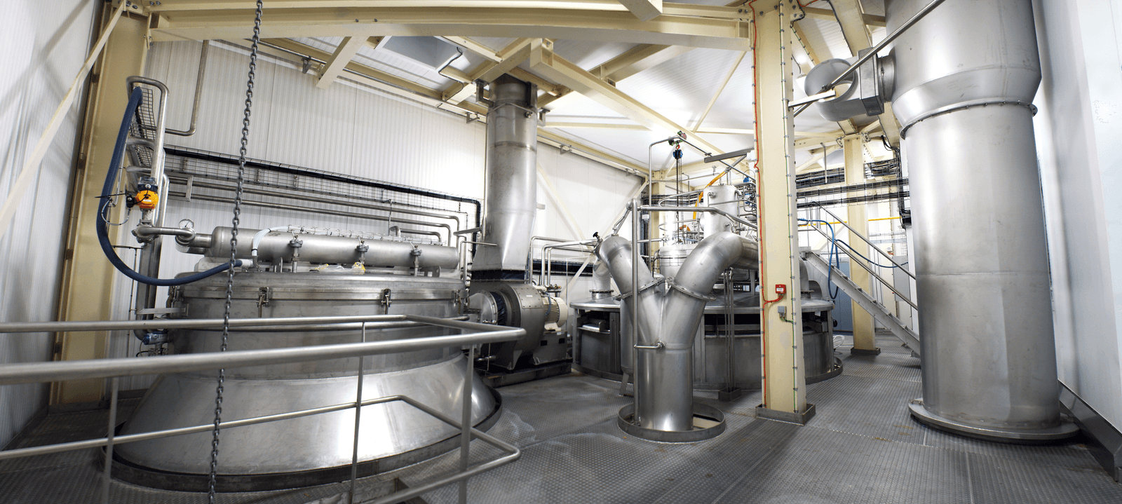 Het interieur van de poederfabriek van Goat Milk Powder.