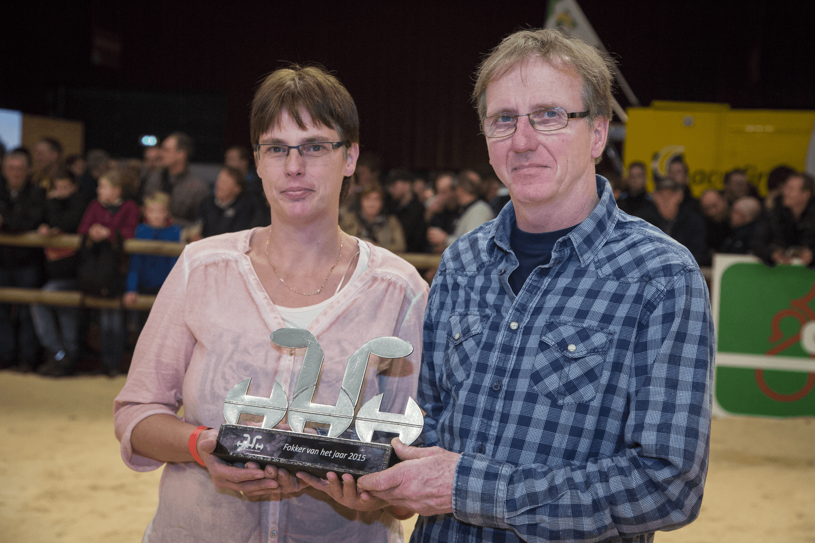 Jacob en Anita Werler tijdens de HHH-show 2015 in Zwolle.<br />Foto: Koos Groenewold