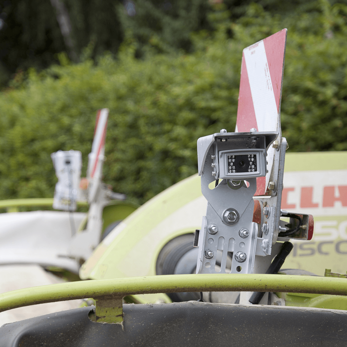 Fliegl-camera op frontmaaier