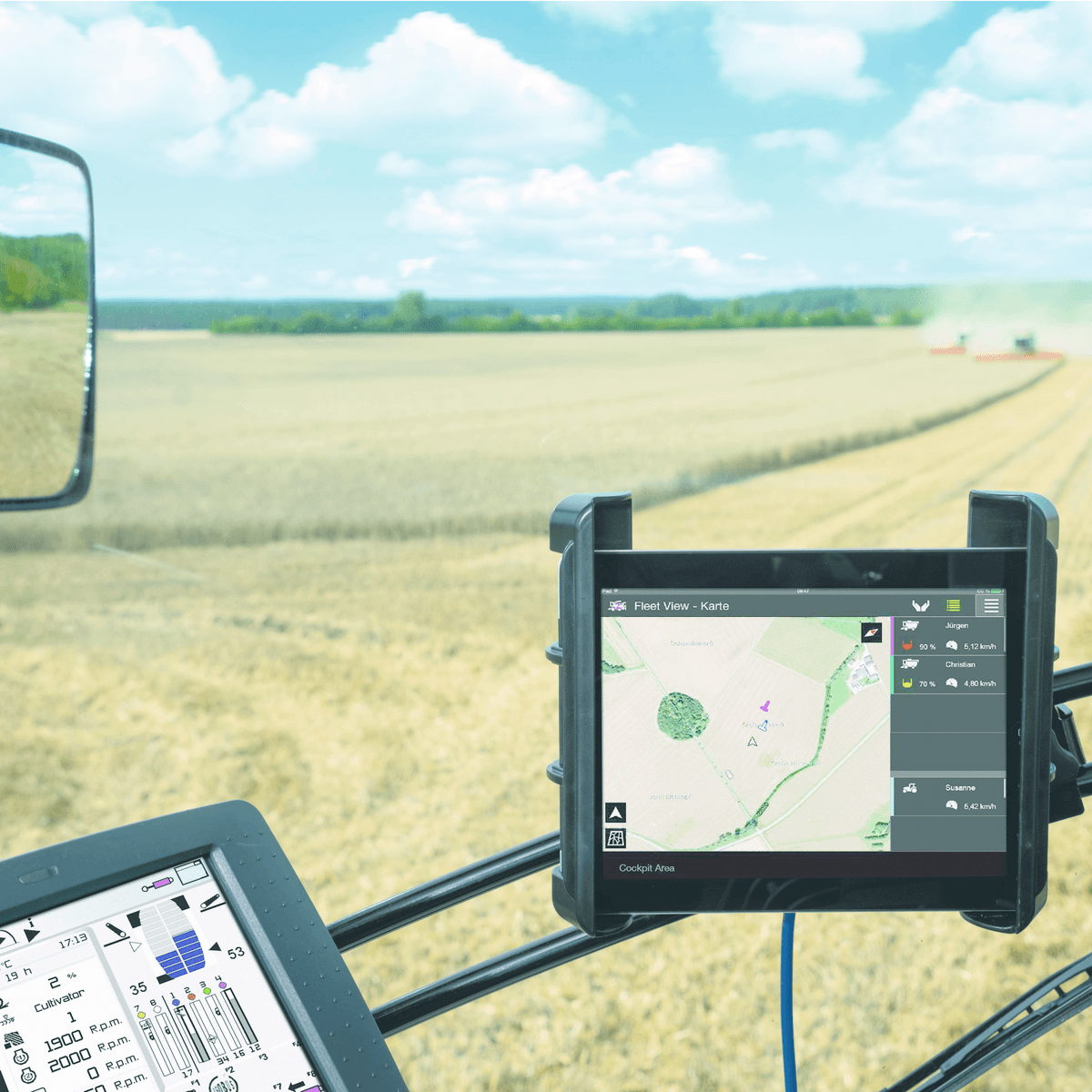 Met Claas-app zicht op collega's