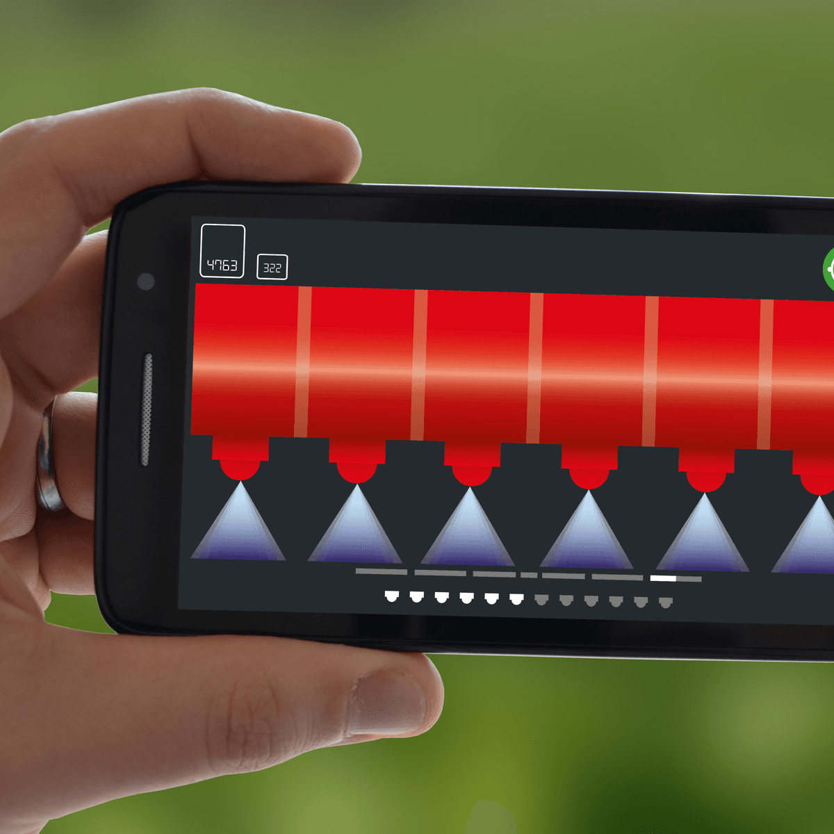 Doppen reinigen met EcoTronicPlus app