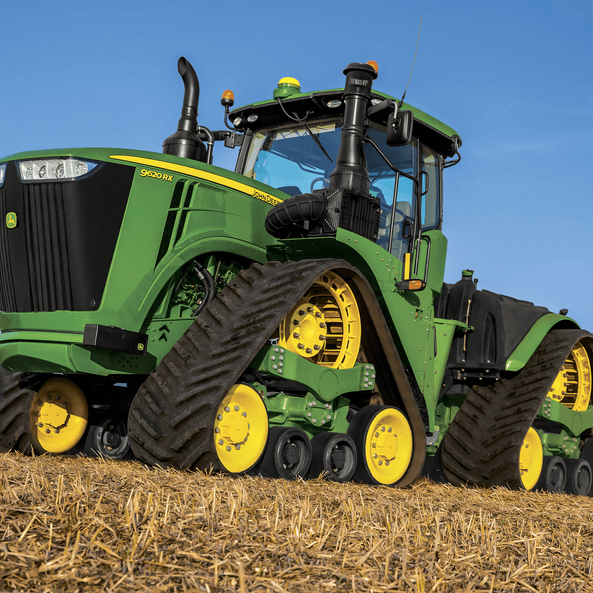 John Deere met vier rupsen