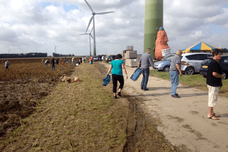 Consument oogst zelf aardappelen en uien
