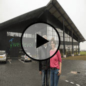 Biologisch boeren met architectonische stal