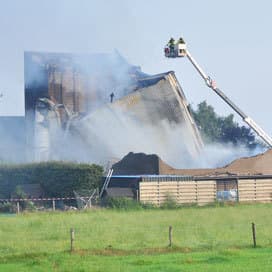 Brand in schuur en silo’s Kilder