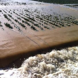 Foto’s van zware regenval in Spanje