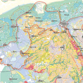 Blauwgroen waanbeeld