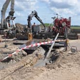 Gasbuis eindelijk onder Ketelmeer
