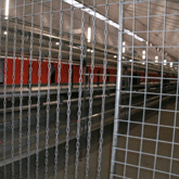 Stal met opvallende scheidingswanden