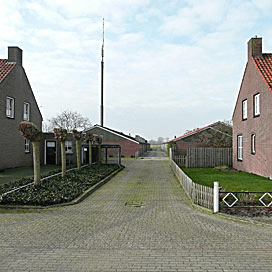 Zeugenbedrijf met groot bouwblok