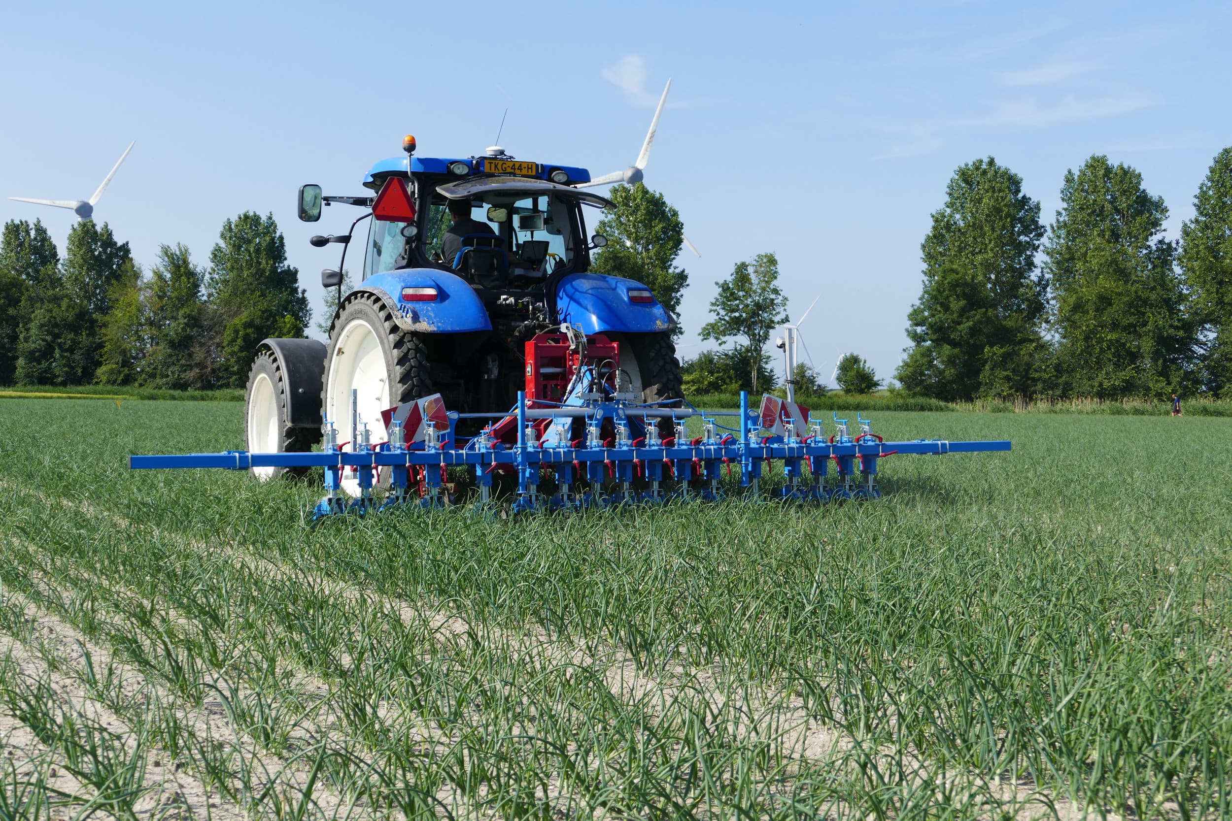 Compact en niet al te zwaar. Dat is de eerste indruk van de DCR-schoffelbalk. Boerderij bekeek de machine aan het werk in zaaiuien en zag interessante details en veel mogelijkheden. Foto's: Martin Smits
