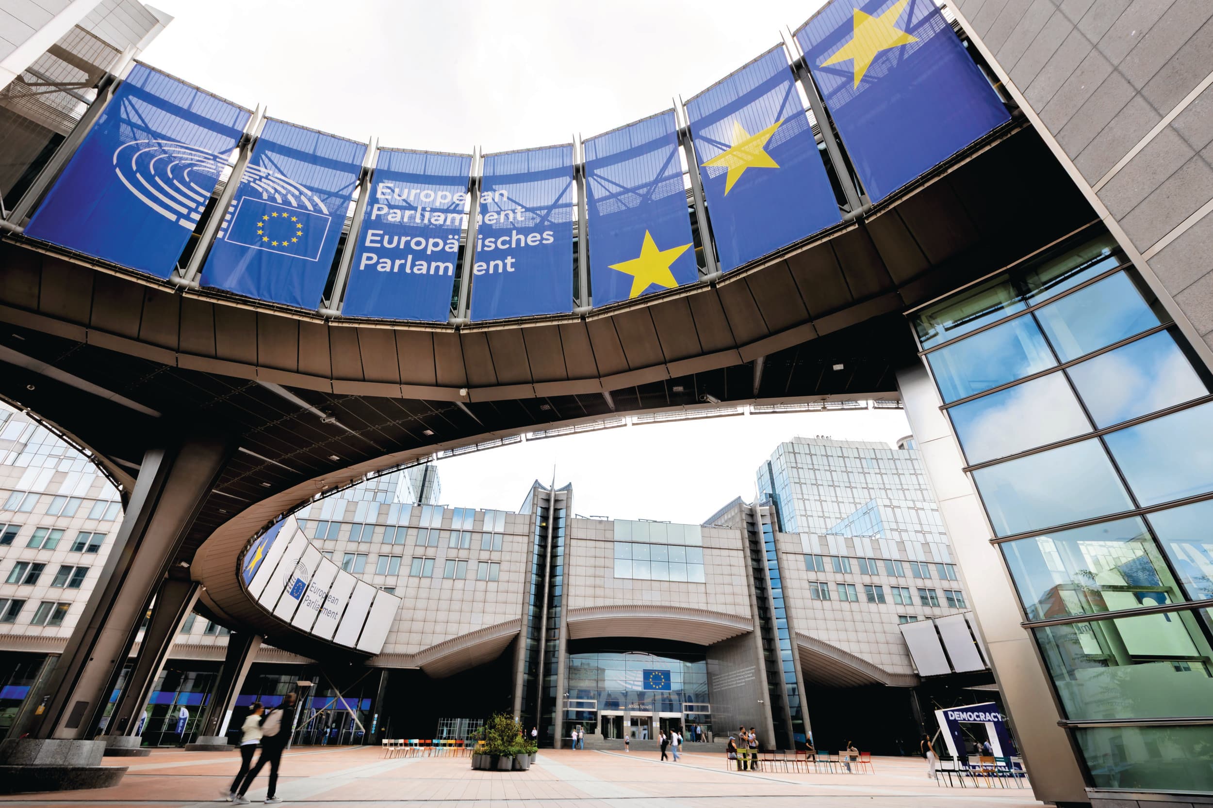 Het Europees Parlement in Brussel. De grootste fracties hebben bezwaren tegen de begroting voor het landbouwbeleid. Foto: EP
