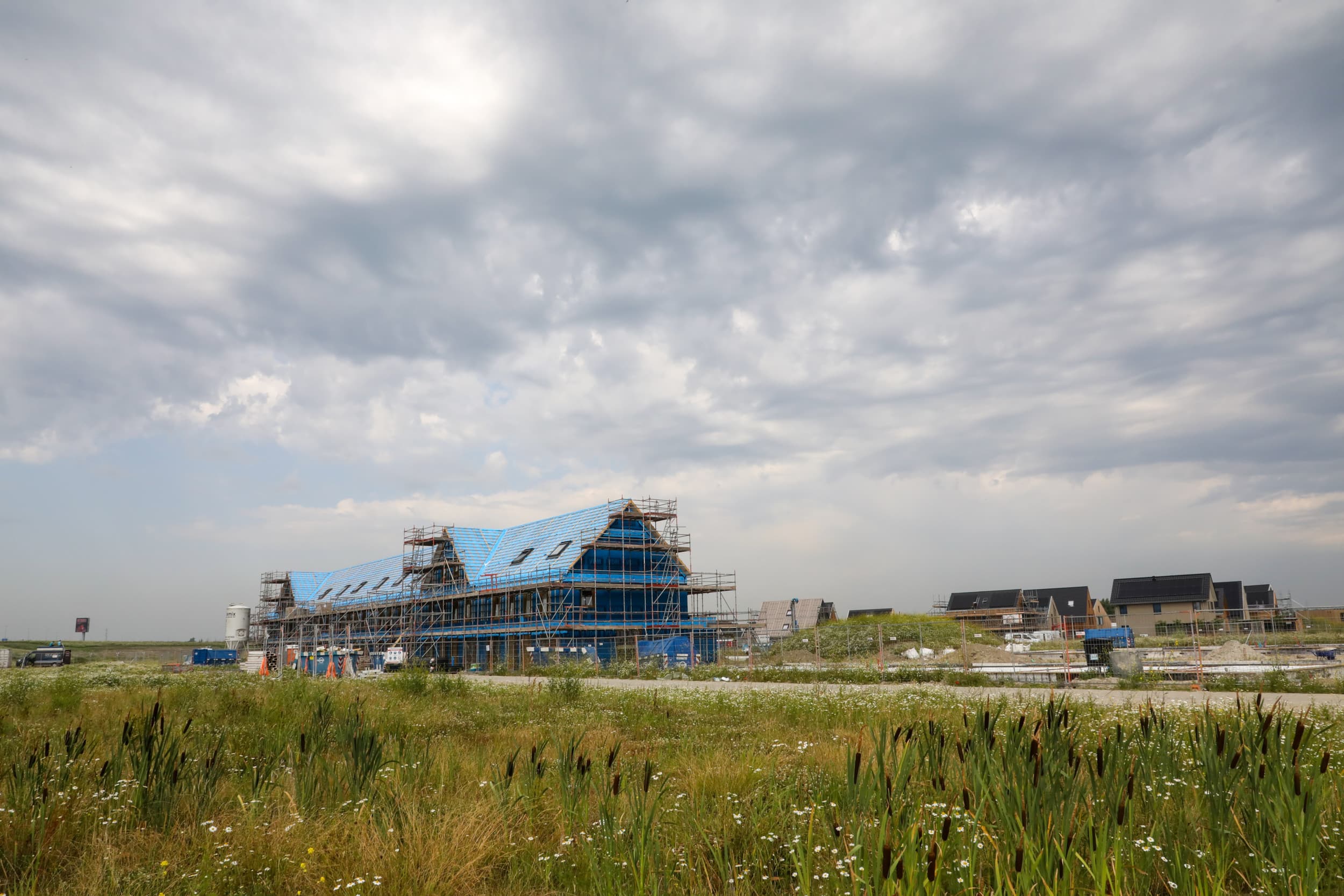 De versoepeling van het stikstofbeleid helpt de nieuwbouwsector nauwelijks. Projectontwikkelaars zien vooral effect bij verduurzaming van bestaande gebouwen. Foto: ANP