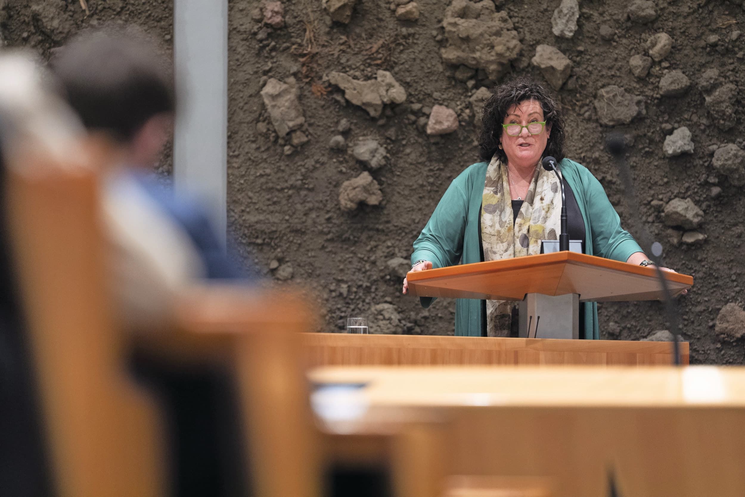 Caroline van der Plas tijdens de Algemene Politieke Beschouwingen in de Tweede Kamer. Foto: ANP