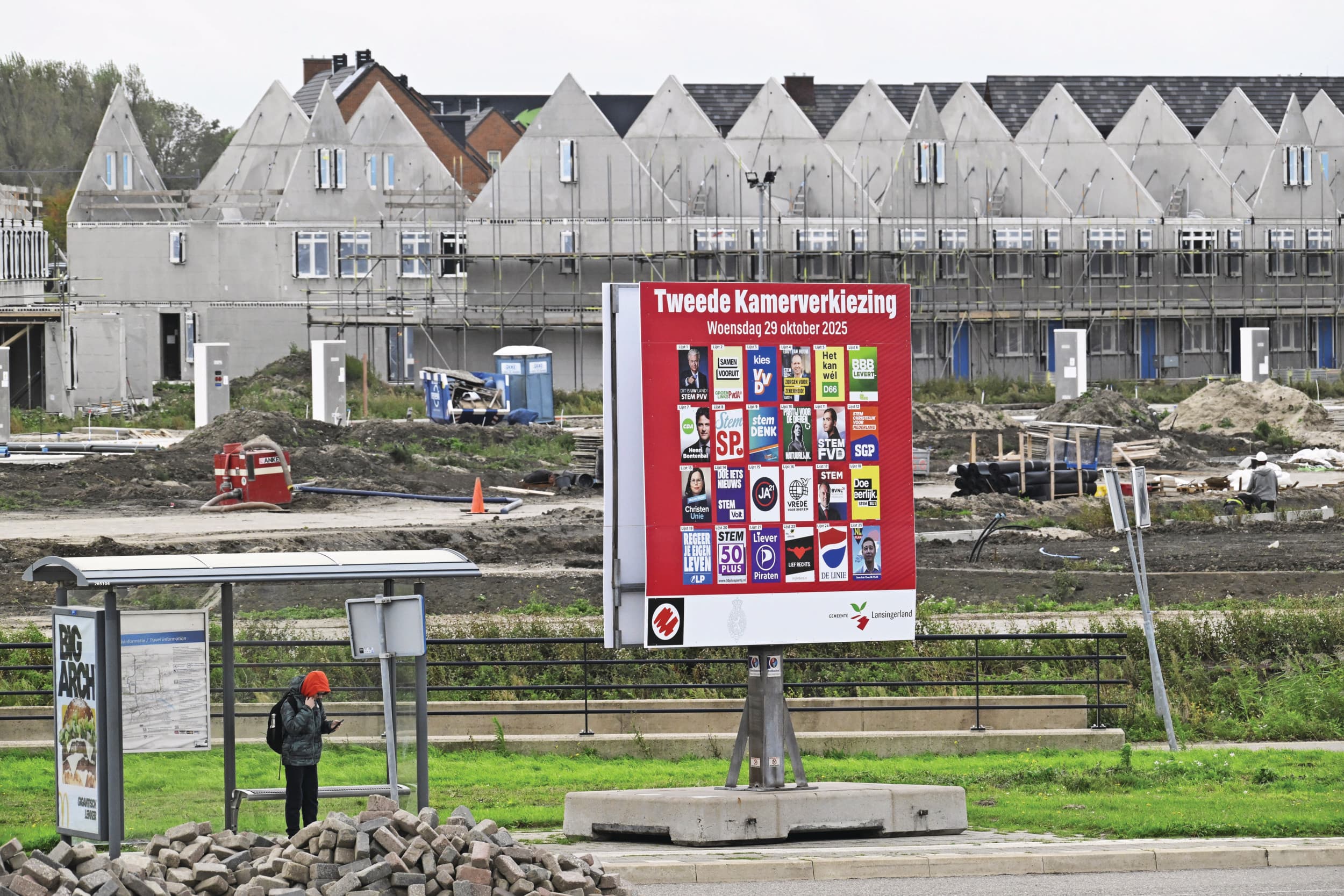Volgens VNO-NCW zit 90% van alle vergunningaanvragen onder de grens van 1 mol. Het gaat onder meer om woningbouw. Foto: ANP