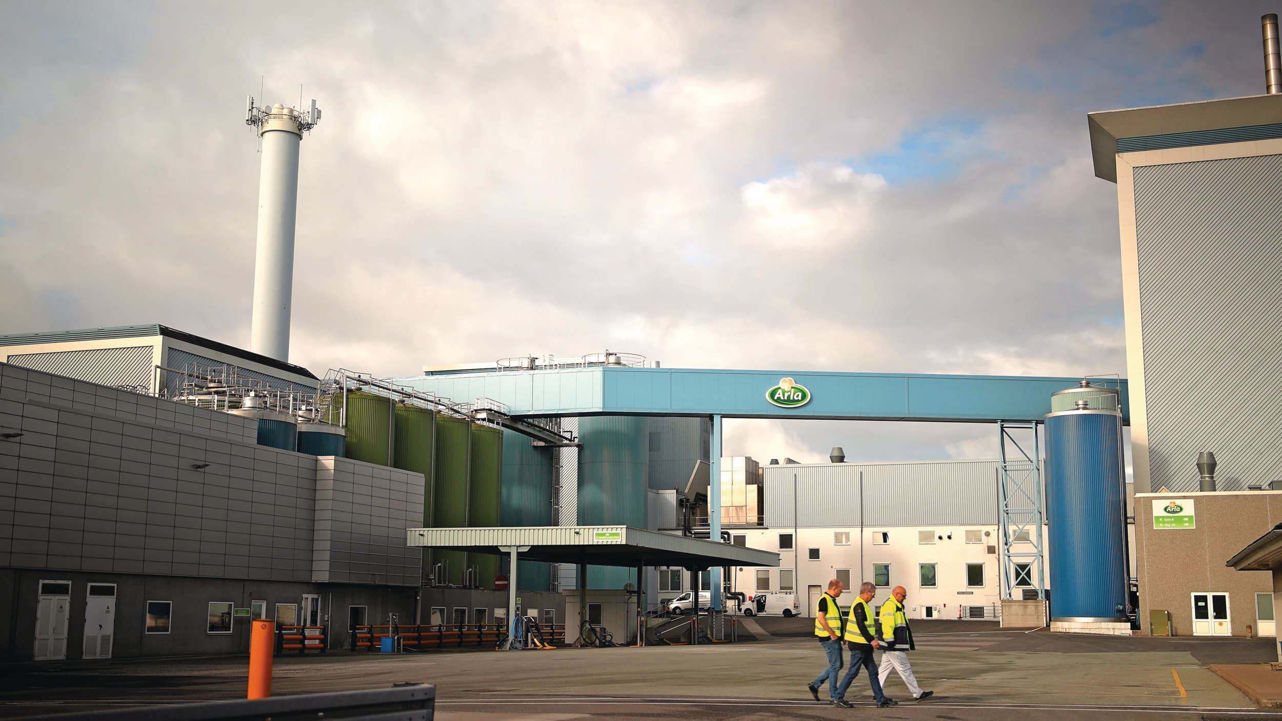 De productielocatie van Arla Foods in Svenstrup. Foto: Arla Foods
