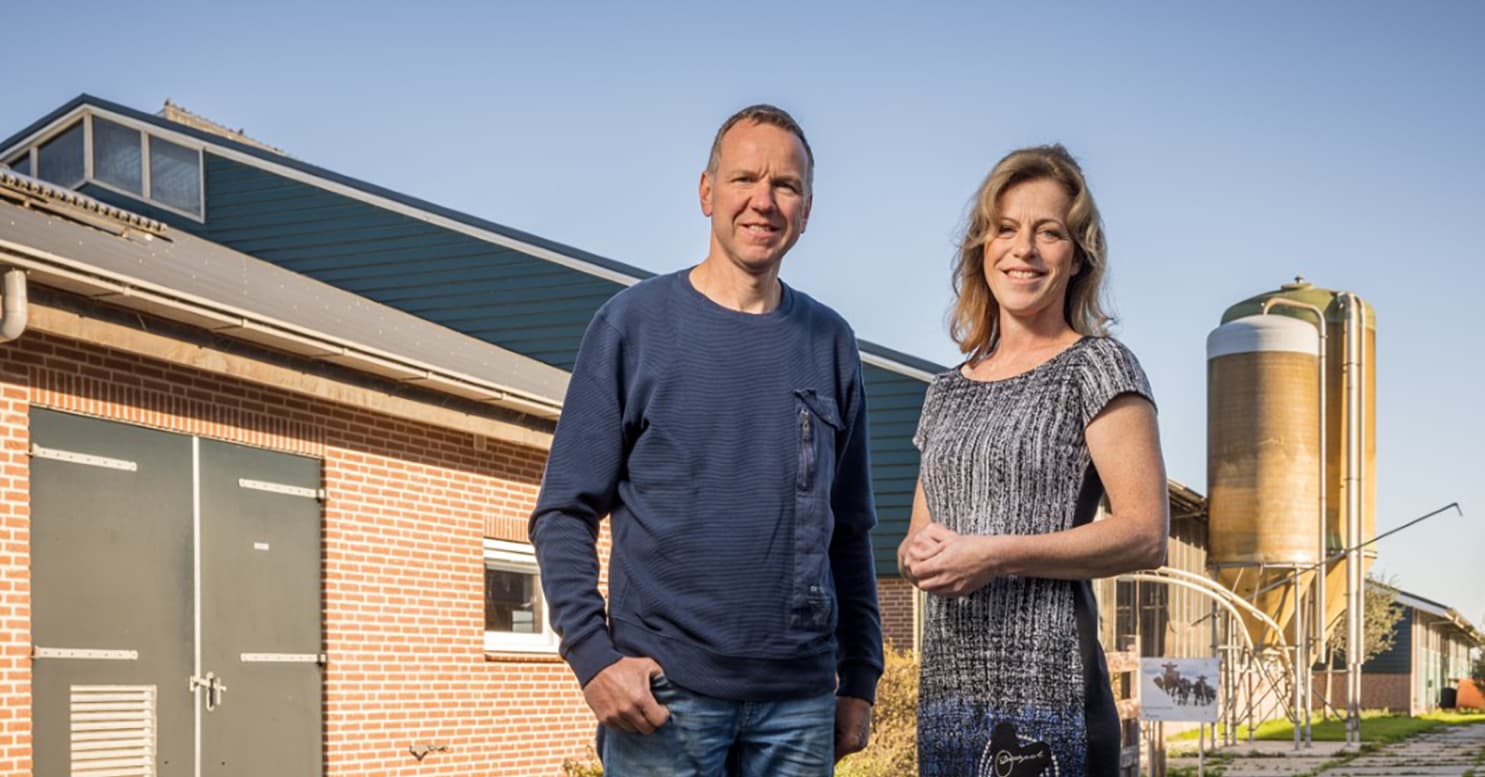 Melkveehouder Robert Peek uit Wilnis. Foto: FrieslandCampina