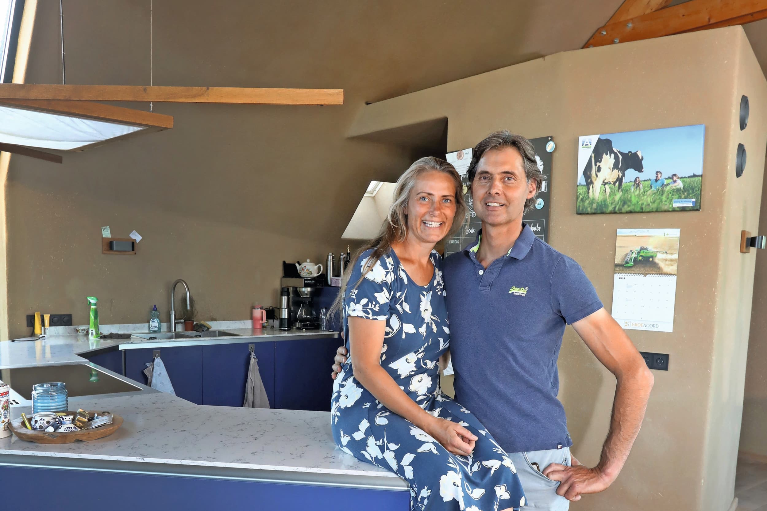 Jan Willem Breukink (45) en Michaela van Leeuwen (47) runnen Zuivelboerderij De Brummenaer in Brummen (Gld.). Foto’s: Henk Riswick