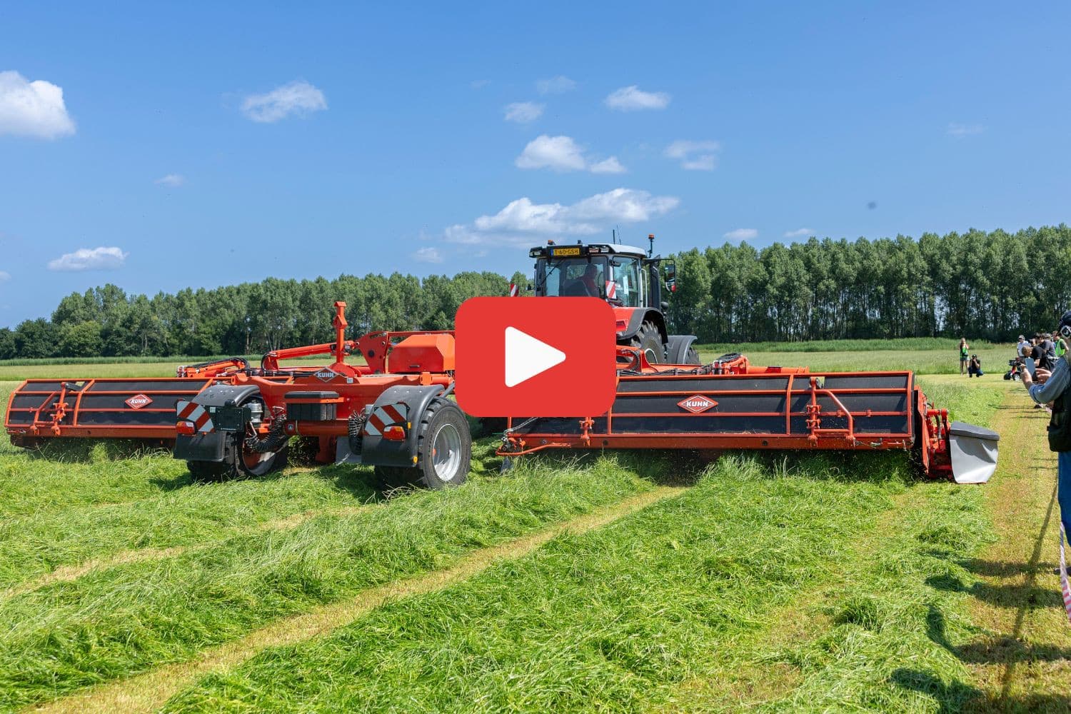 Kuhn FC 13460 RA maaier in actie op de Grasdag. Foto: Mark Pasveer