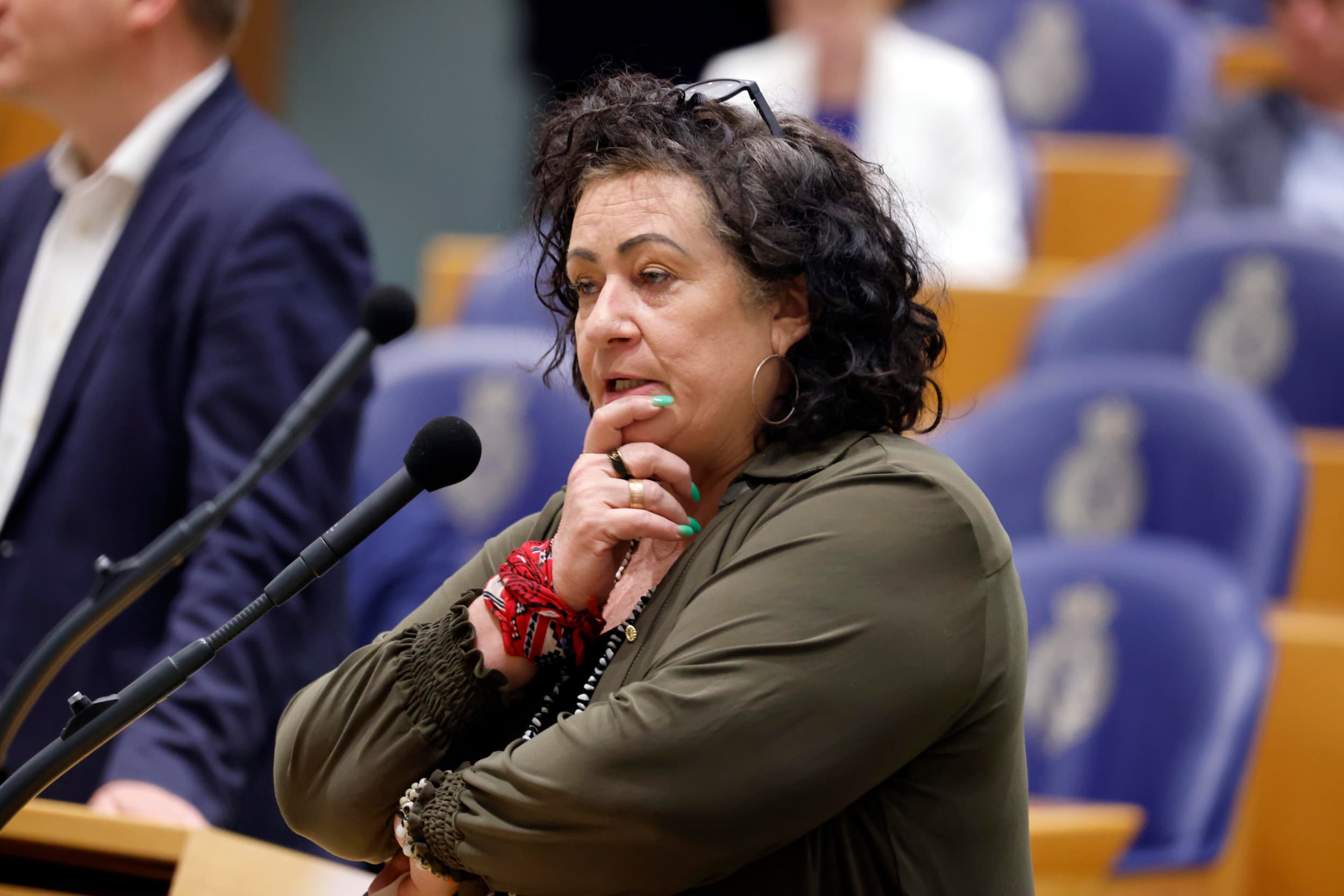 Caroline van der Plas tijdens een debat in de Tweede Kamer. Archieffoto: Roel Dijkstra