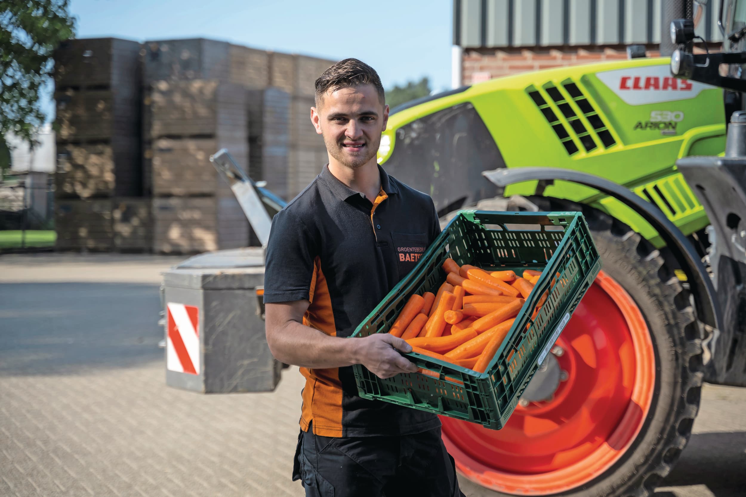 Nick Baetsen (27) woont in Grubbenvorst (L.). Hij studeerde Bedrijfskunde en Agribusiness en heeft samen met zijn vader en oom een vollegrondsgroentebedrijf van 50 tot 60 hectare. Foto’s: Bram Becks Fotografie
