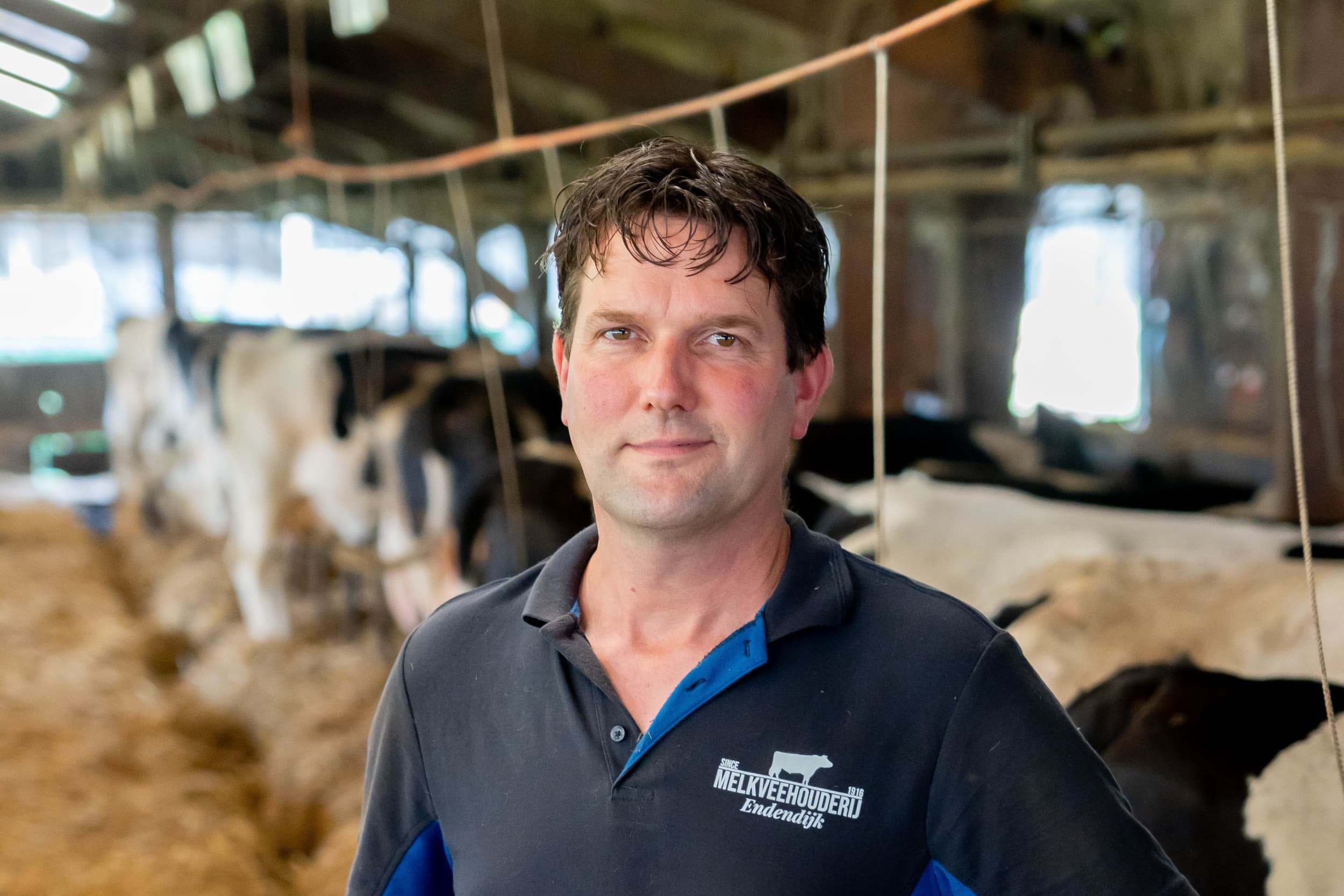 Harmen Endendijk (1977) is voorzitter van de Nederlandse Melkveehouders Vakbond (NMV). Foto: Jan Willem Schouten