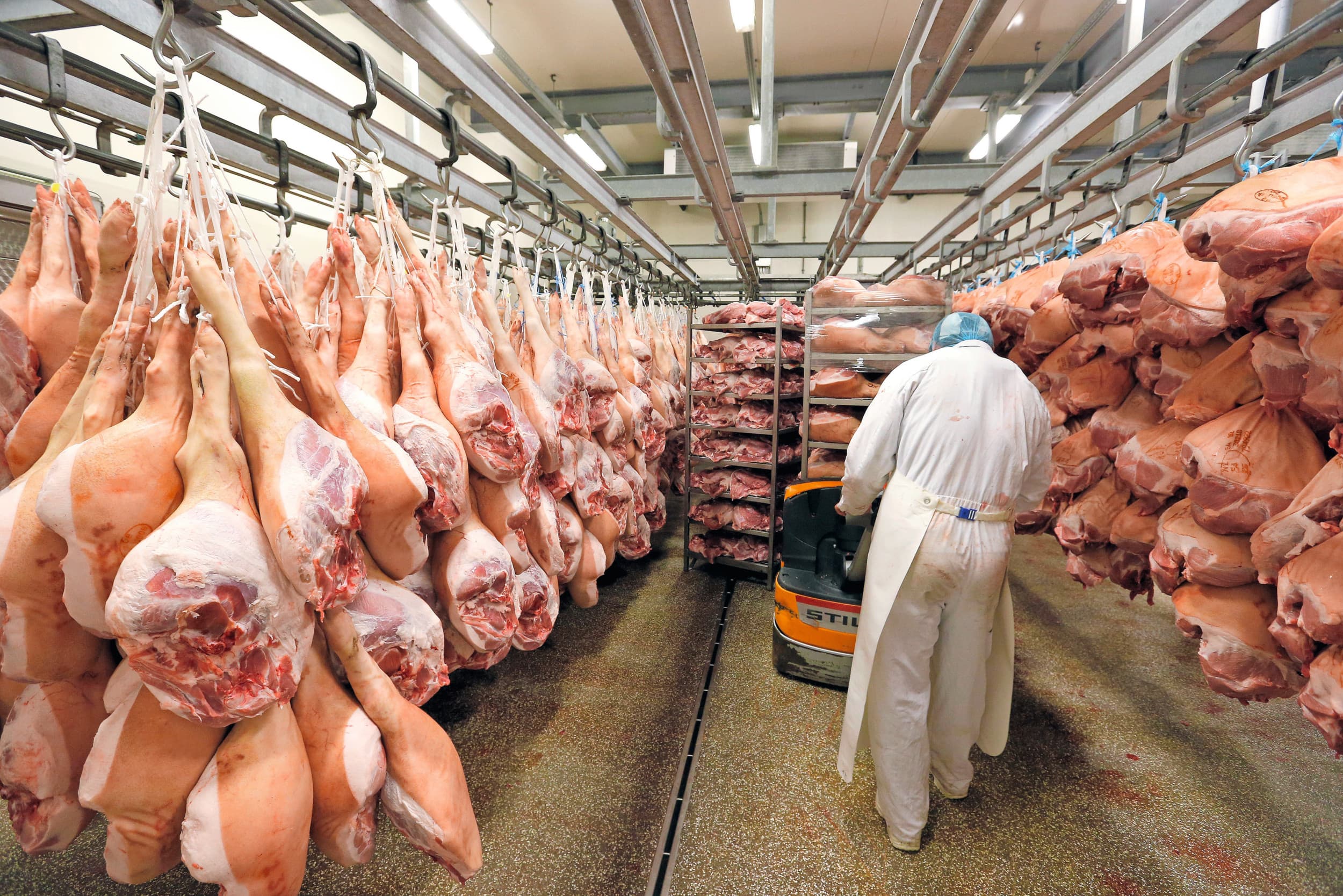 Hammen zijn wel geliefd in Europa. De minder geliefde delen van het varken worden vaak naar Zuidoost-Azië geëxporteerd. Foto: Bert Jansen