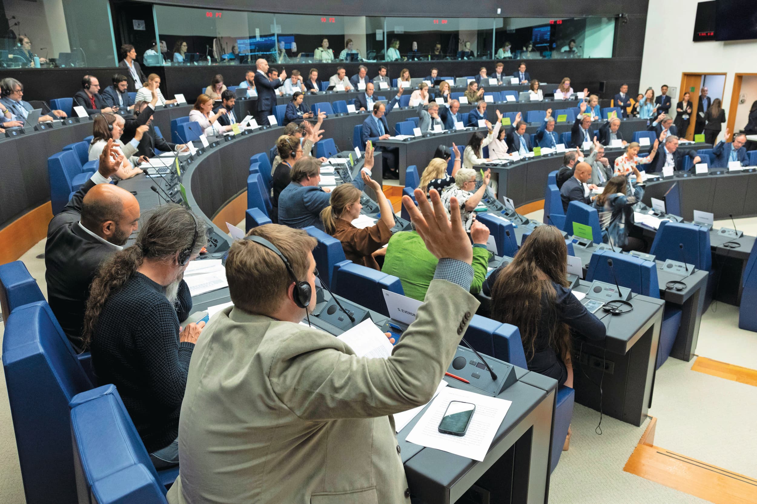 De landbouwcommissie van het Europese Parlement in Straatsburg. Foto: EP
