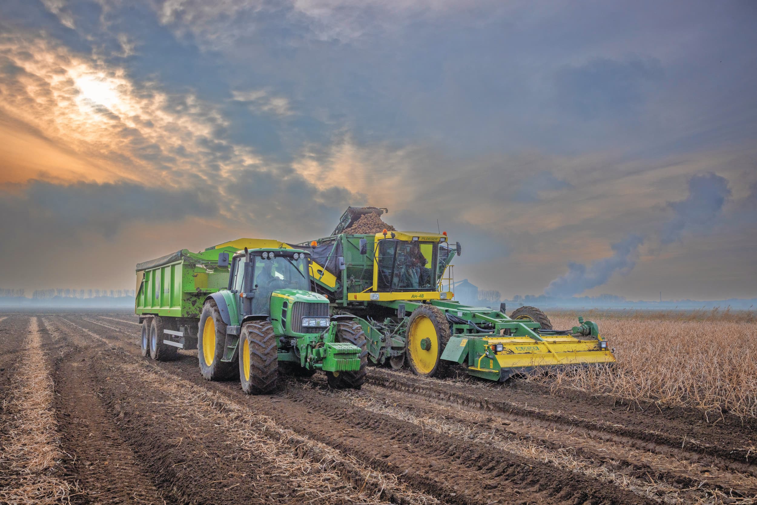 De grote aardappelproducerende landen stevenen af op een topoogst terwijl bij verwerkers nu geen behoefte bestaat om extra aardappelen te kopen op de vrije markt. Foto: Peter Roek