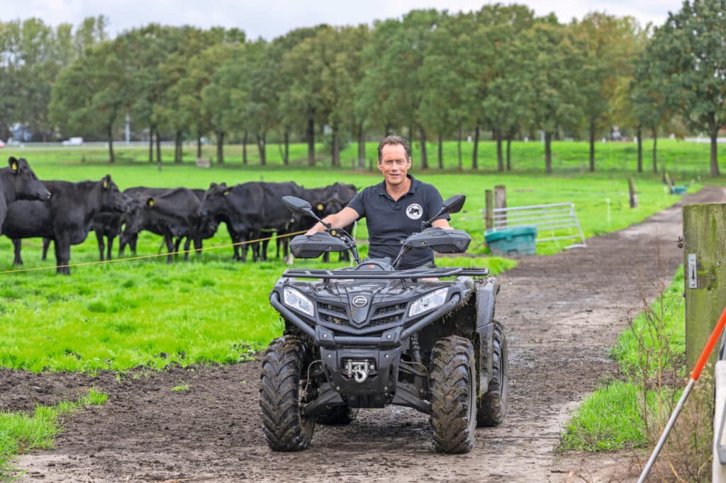 Voorheen hadden ze melkvee, nu 140 stuks Black Angus-vleesvee.