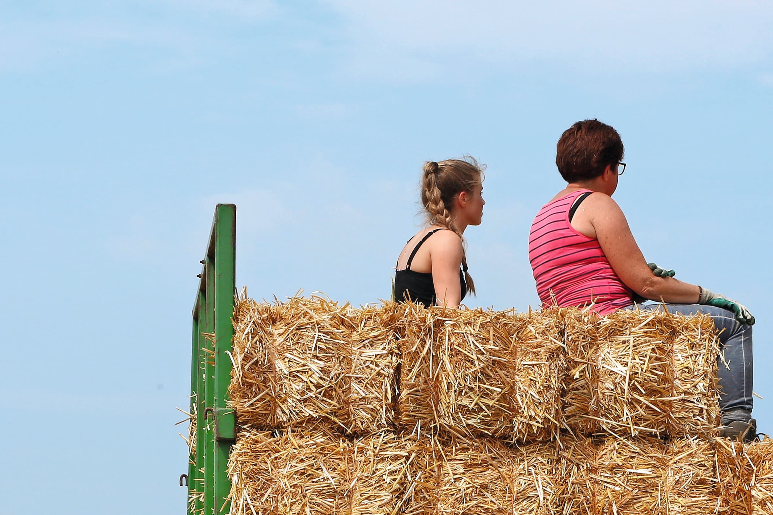 Boeren in de zomer