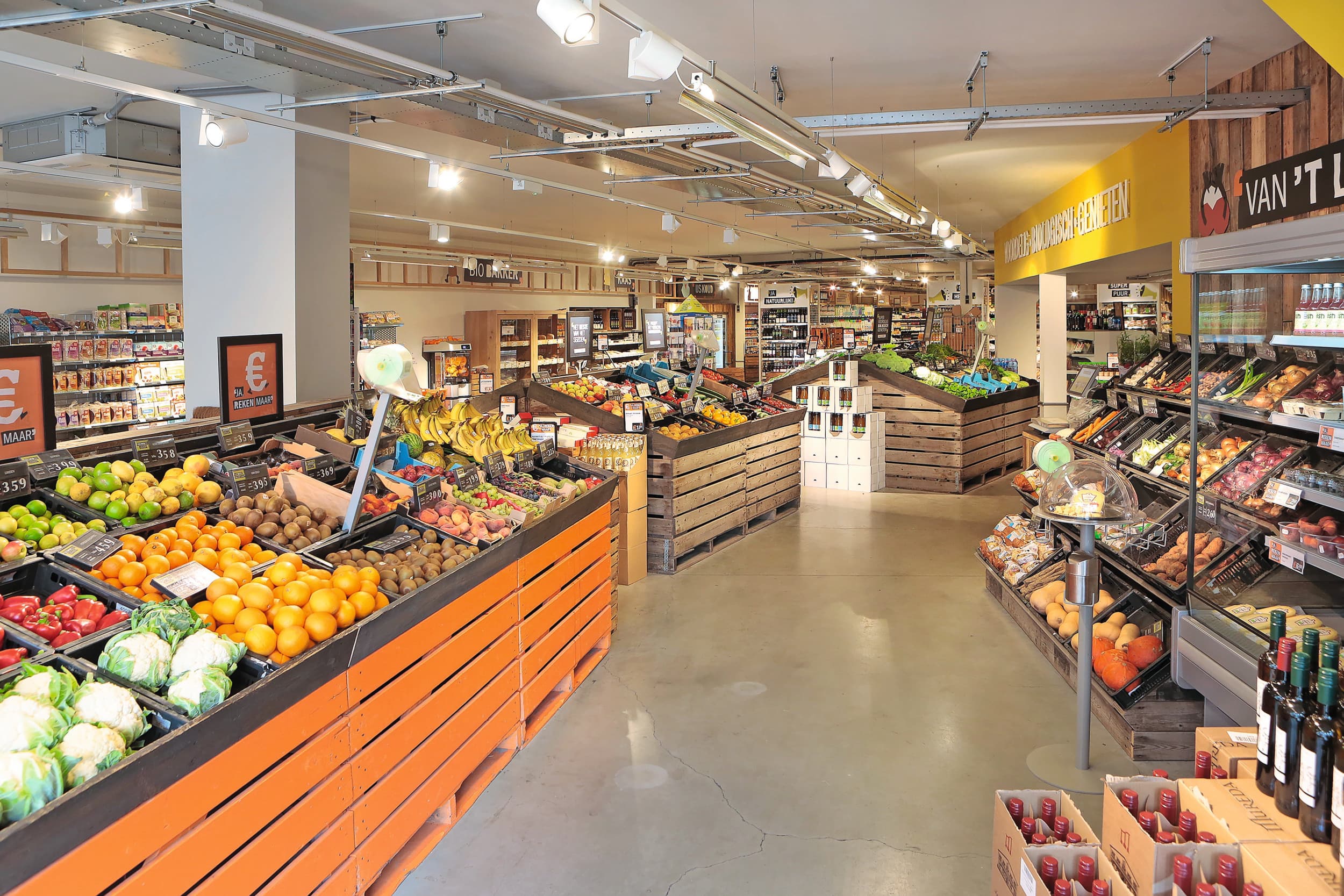 Biologische supermarkt. Foto: Ton Kastermans Fotografie