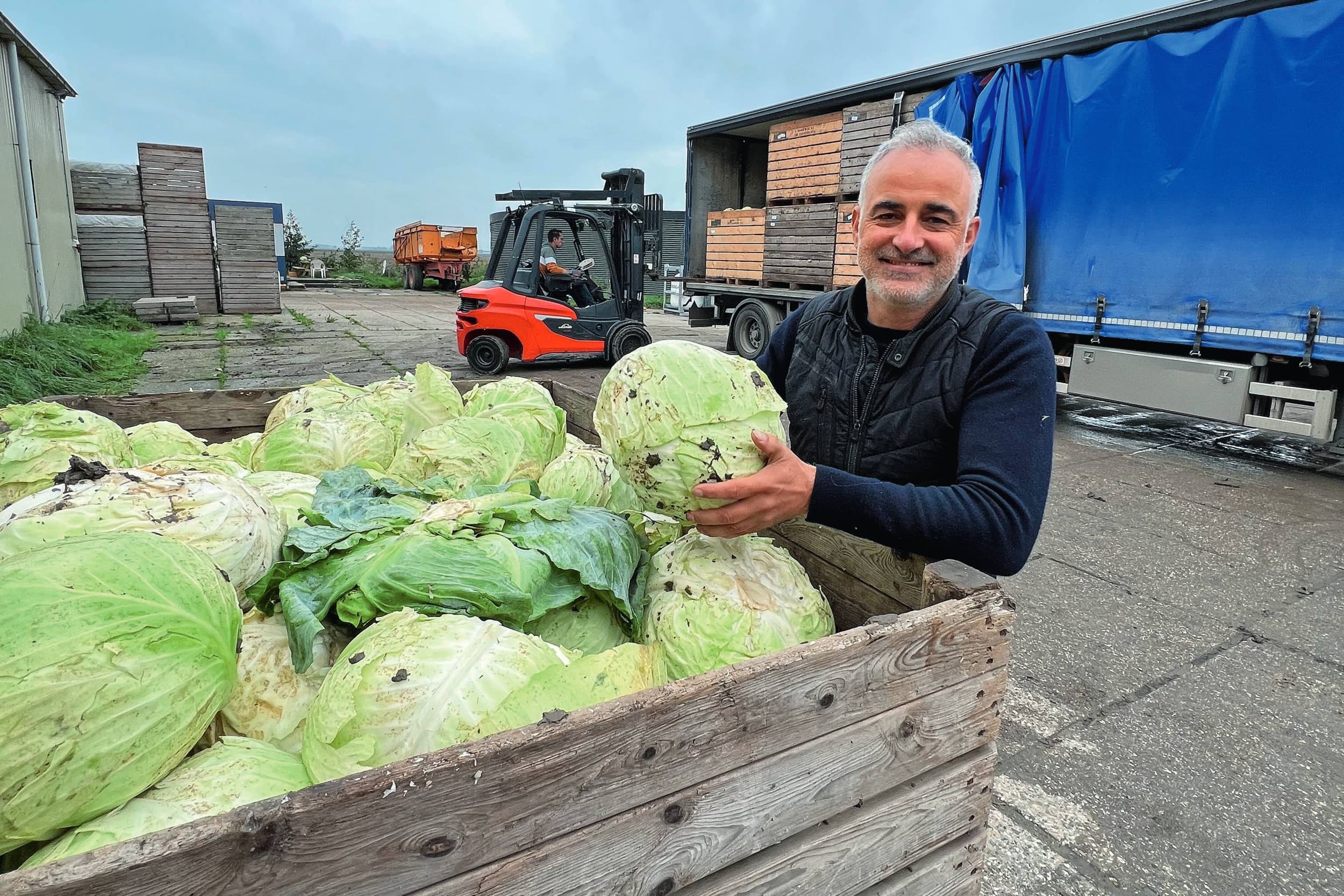 David Egelmeers, directeur van biologisch akkerbouwbedrijf NZ27 in Zeewolde. Foto: Tineke Hoekstra
