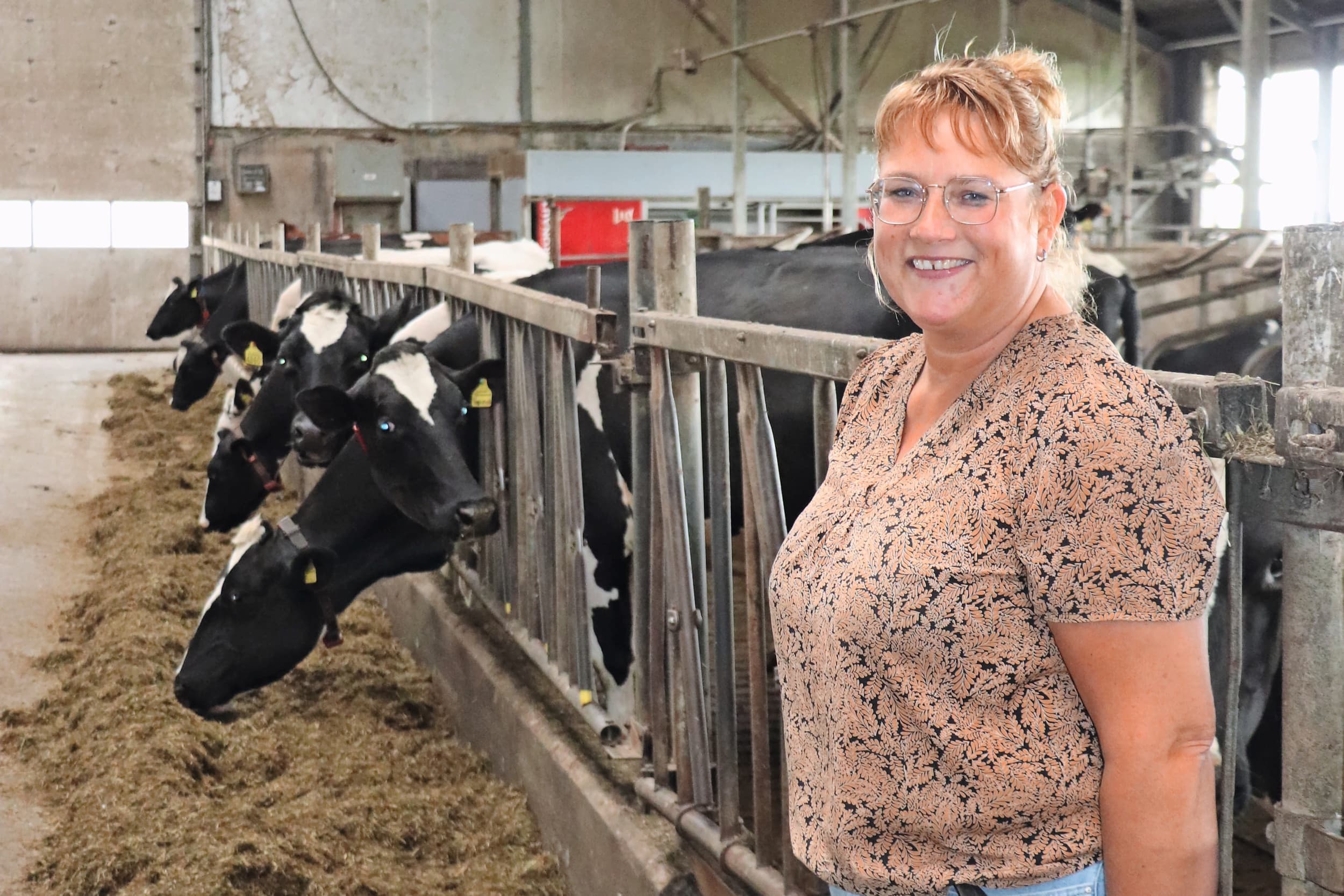 Rixt Schaap van Ypko Suvel. Momenteel zit het koppel melkvee op een rollend jaargemiddelde van zo’n 9.400 kilogram. Foto’s: Dick van Doorn