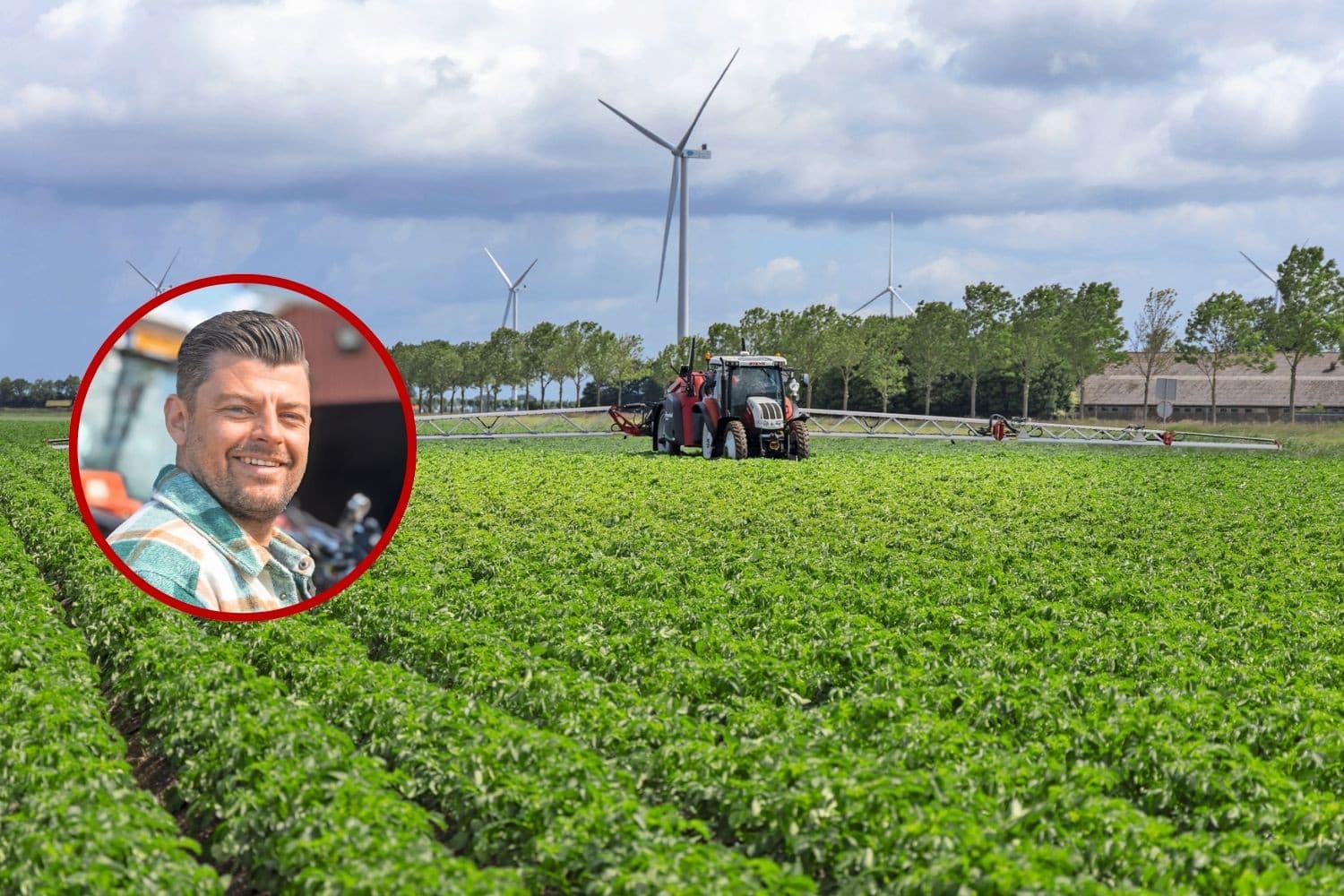 Frans Meerse experimenteerde dit jaar met plaatsspecifieke gewasbescherming in zijn tafelaardappelen. De oogst was goed, maar door tegenvallende marktomstandigheden ligt het merendeel nog in de opslag. Foto's: Koos Groenewold
