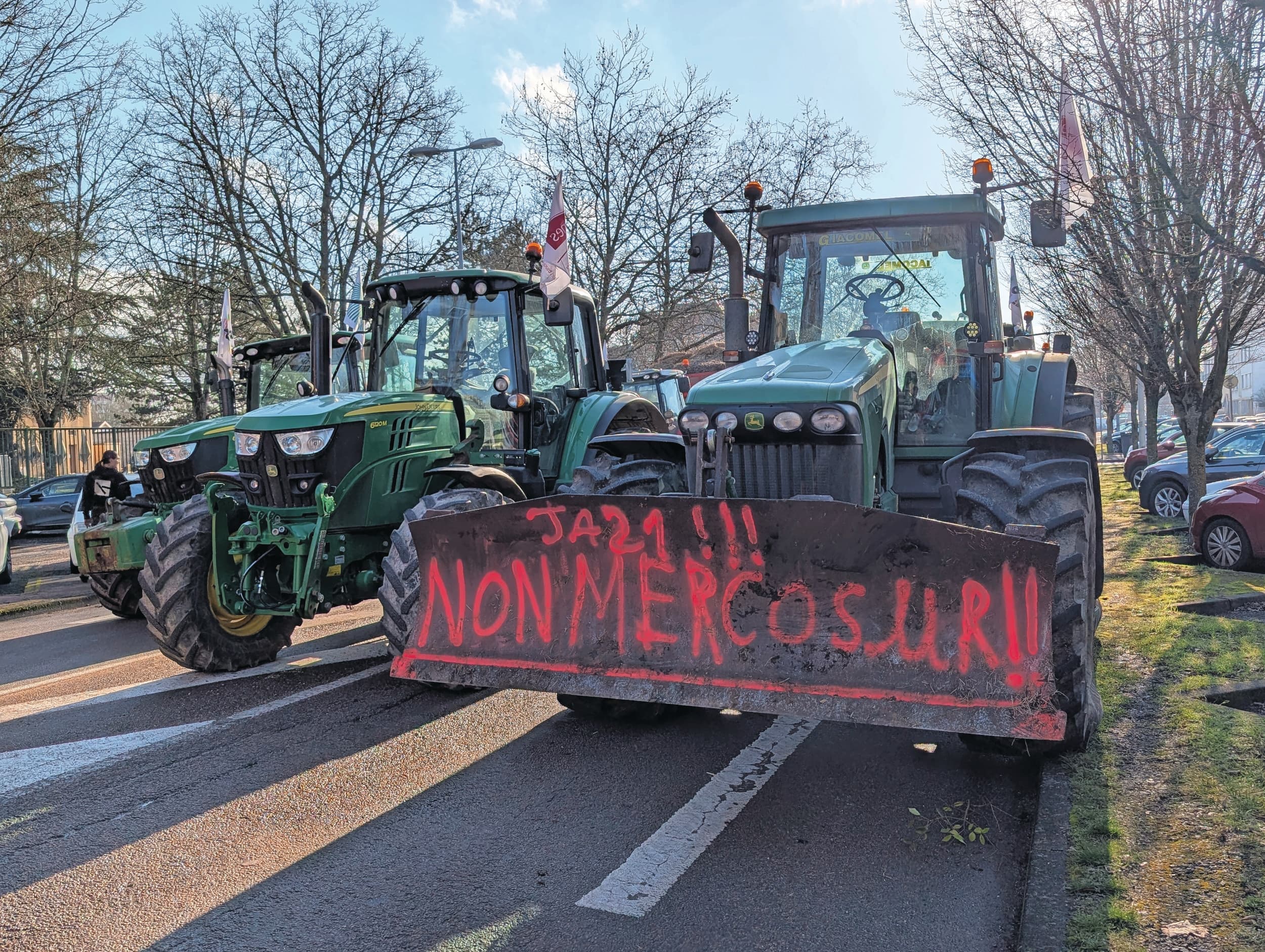 Franse boeren bepalen de stemming maar bij het Mercosur-verdrag gaat het om meer dan plussen en minnen voor export en import. Foto: ANP