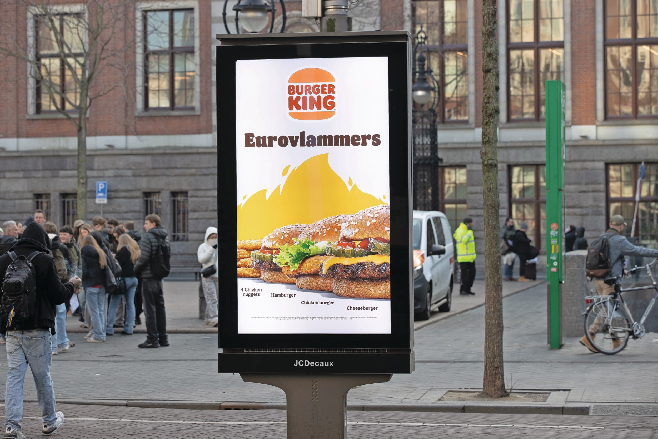 Haarlem was in 2022 de eerste stad die naast een verbod op reclame voor fossiele producten ook een verbod op vleesreclames aankondigde. Foto: ANP