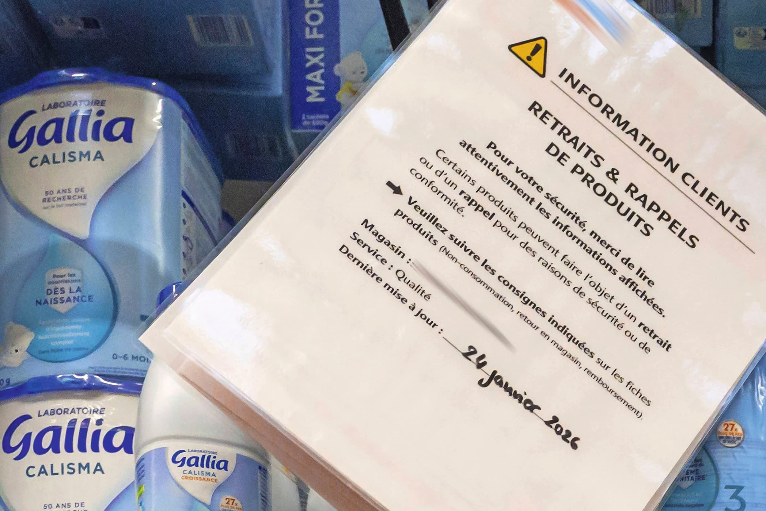 terugroepen babyvoeding late waarschuwing