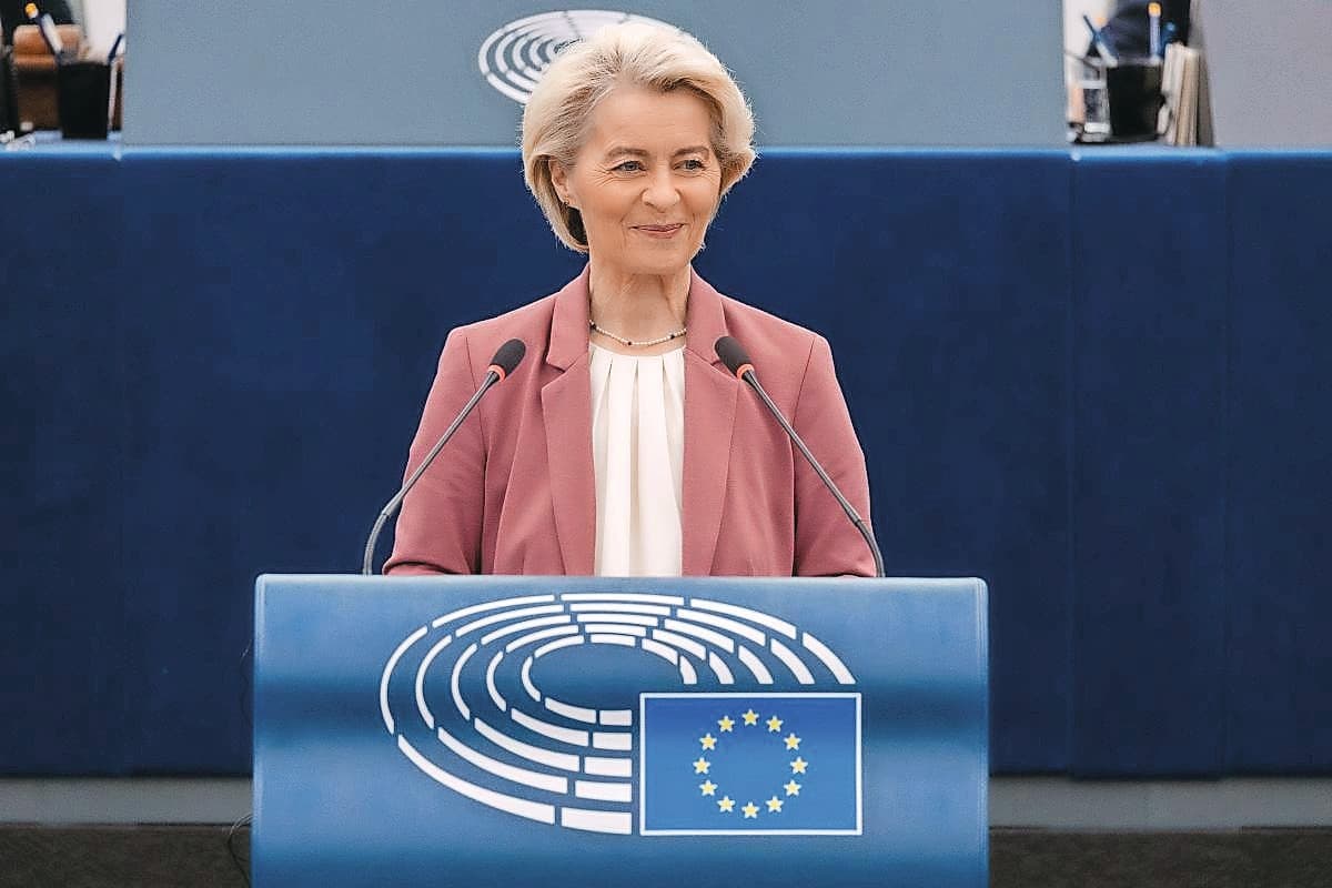 Commissievoorzitter Ursula von der Leyen heeft haar doel bereikt: goedkeuring van de EU-lidstaten voor het Mercosur-akkoord met Zuid-Amerikaanse landen. Foto: Europese Commissie
