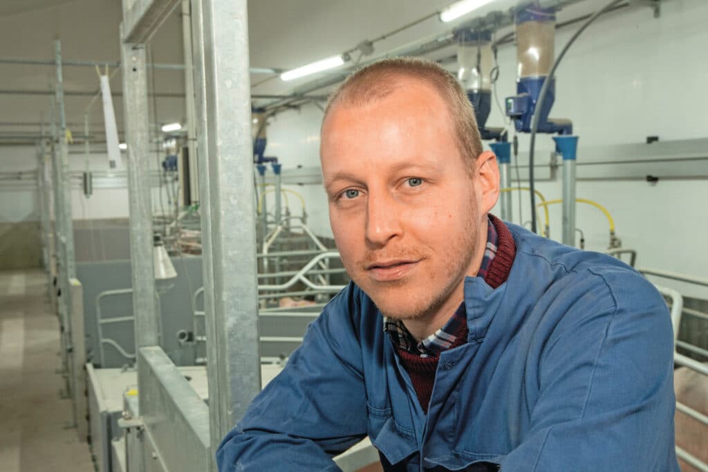Sander Palmans is coördinator bij het Proef- en Vormingscentrum voor de Landbouw. Hij is verantwoordelijk voor onderzoek en praktijkonderwijs van studenten in het voortgezet onderwijs. Foto's: Twan Wiermans