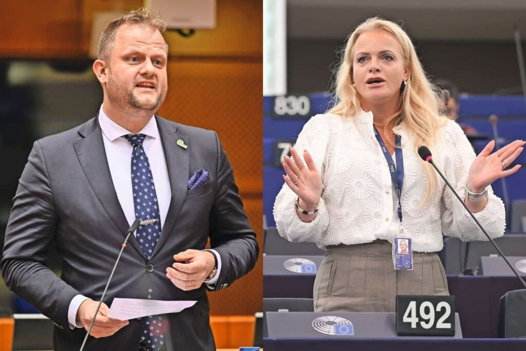 Sander Smit en Jessika van Leeuwen (EVP-BBB). Foto's: Europees Parlement