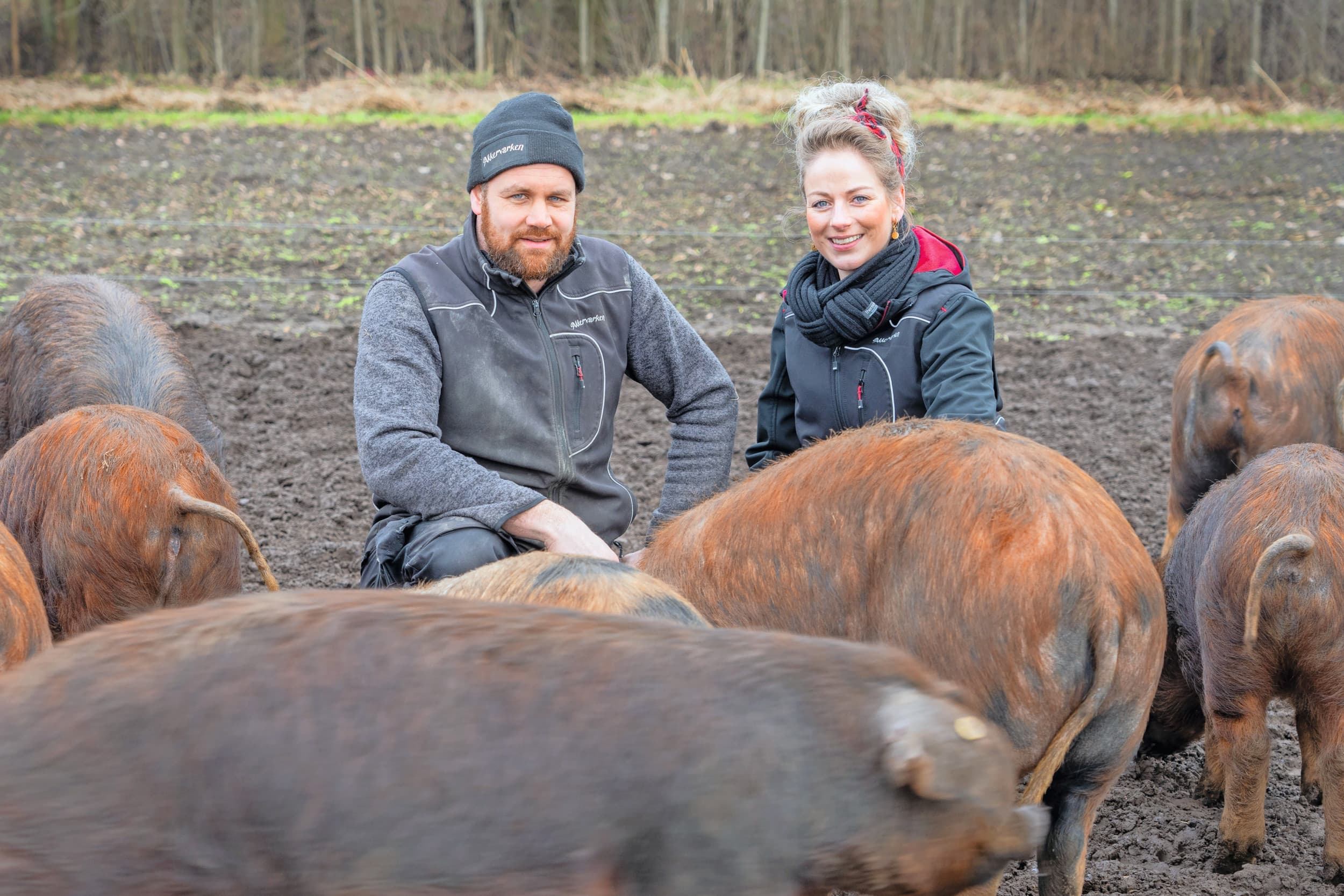 Willem Hempen en Claudia van der Laan, eigenaren van Akkervarken. Foto: Jan Willem Schouten